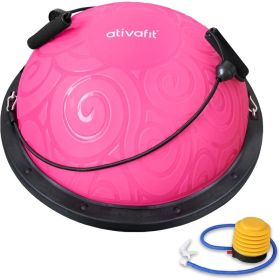 Ativafit Balance Ball Half Exercise Ball Balance Trainer Inflatable Yoga Ball for Home Gym Workouts Core Strength Fitness Half