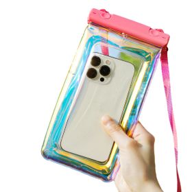 IP68 Waterproof Phone Pouch/Case - Floating Waterproof Case w/Crossbody Lanyard (Color: Pink)