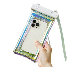 IP68 Waterproof Phone Pouch/Case - Floating Waterproof Case w/Crossbody Lanyard (Color: White)