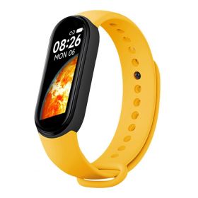 M7 Smart Watch Bluetooth Step Counting Sports Smart Bracelet Fitness Tracker Heart Rate Blood Pressure Sleep Monitor Smartwatch (Ships From: United States, Color: YELLOW)