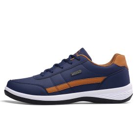 Men Sneakers Shoes 2022 PU Leather Casual Sports Shoes Breathable Lace Up Tennis Running Sneakers for Men Free Shipping Size 48 (Shoe Size: 48, Color: GW-8001-2-LJ)