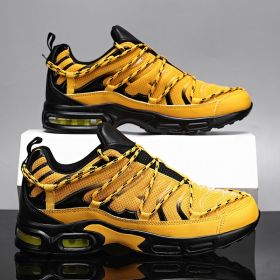 Men Sneaker Breathable Mesh Male Running Shoes Footwear Outdoor Jogging Walking Sport Sneakers for Man Chaussure Homme Plus39-46 (Color: yellow 106, size: 44)