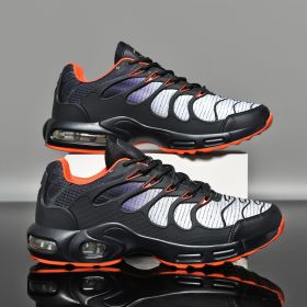 Cushioning Jogging Shoes Men's Running Marathon Shoes Athletics Training Sneakers Breathable Spring Sport Walking Shoes for Men (Color: black orange 1680, size: 41)