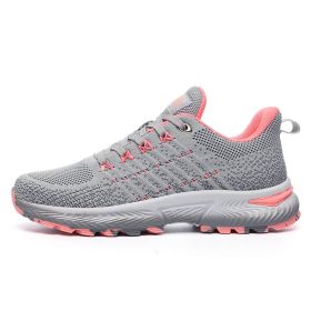 Men Sports Sneakers Trainers Running Shoes Man Walking Outdoor Racing Shoes Breathable Mesh Shoes Light Jogging Couple Sneakers (Color: light gray, size: 44)