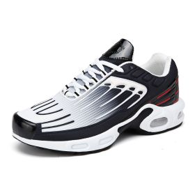 Couples Jogging Shoes Men Breathable Marathon Running Shoes Women's Sports Sneakers Air Cushion Gym Shoes Man Running Sport Race (Color: white black red, size: 41)