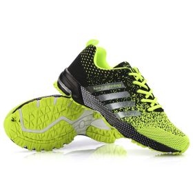 Men Shoes Breathable Mesh Trendy Sneakers Women Original Running Super Light Walking Big Size Man Tennis Shoes Zapatillas Hombre (Color: green 8702, size: 44)