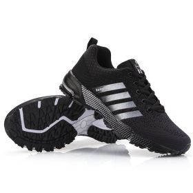 Men Shoes Breathable Mesh Trendy Sneakers Women Original Running Super Light Walking Big Size Man Tennis Shoes Zapatillas Hombre (Color: black 8702, size: 38)