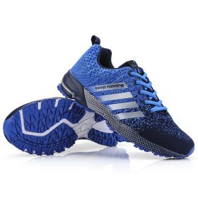 Men Shoes Breathable Mesh Trendy Sneakers Women Original Running Super Light Walking Big Size Man Tennis Shoes Zapatillas Hombre (Color: blue 8702, size: 45)