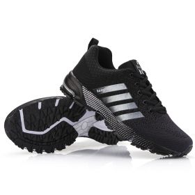 Men Shoes Breathable Mesh Trendy Sneakers Women Original Running Super Light Walking Big Size Man Tennis Shoes Zapatillas Hombre (Color: black 8702, size: 42)