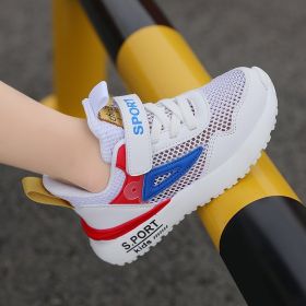 2022 Kids Tenis Sneakers Fashion Boys Sport Running Shoes Children Breathable Mesh Casual Walking Shoes Non-slip Girls Sneakers (Color: YJY425908-1, size: 39)