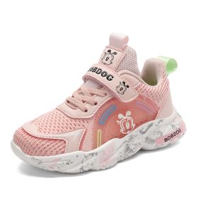 2022 Kid Running Sneakers Girls Autumn Children Sport Shoes Tenis Infantil Boy Basket Footwear Lightweight Breathable Girl (Color: Pink, size: 30)