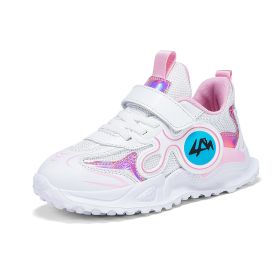 2022 Running Kids Sneakers Children's Tennis Shoes Girls Sneakers Children Footwear Shoes For Girls Children's Sports Shoes (Color: Pink, size: 30)