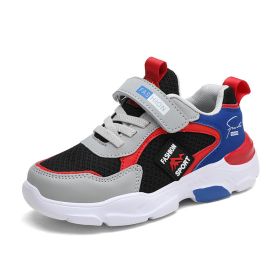 Brand Kids Sneakers Boys Running Shoes Outdoor Hollow Sole Children Shoes Bounce Design Girls Tenis Infantil School Sport Shoes (Color: Red Sneakers, size: 13)