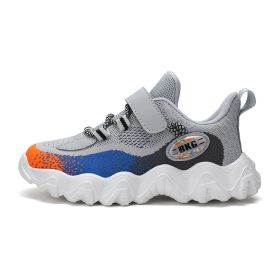 Kids Running Sneakers Breathable Children Sport Shoes Air Mesh Tenis Infantil Boy Basket Footwear Summer Girls Chaussure Enfant (Color: grey kids shoes, size: 13)