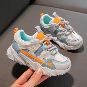 2022 Autumn New Tennis Girl Sneakers Children Boy Baby Mesh Breathable Kids Shoes Toddler Flats Outdoor Casual Running Training (Color: BS07169353-2, size: 30)