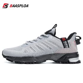 Baasploa 2022 New Men's Casual Sport Shoes Breathable Mesh Male Shoes Outdoor Grass Walking Gym Shoes for Men Running Shoes (Color: 114101-QH, size: 44)