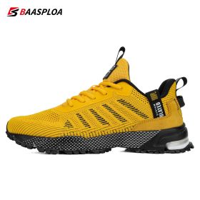 Baasploa 2022 New Men's Casual Sport Shoes Breathable Mesh Male Shoes Outdoor Grass Walking Gym Shoes for Men Running Shoes (Color: 114101-HU, size: 41)