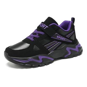 Children Shoes Casual Kids Sneakers Leather Sport Fashion Boy Spring Summe Children Sneakers For Boys Brand 2022 Running Shoes (Color: Purple, size: 1.5)