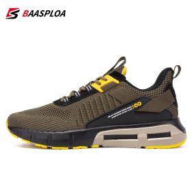 Baasploa New Men's Casual Sneakers Lightweight Breathable Walking Shoes Comfortable Casual Male Non-Slip Running Gym Shoes (Color: 114513-KL, size: 43)