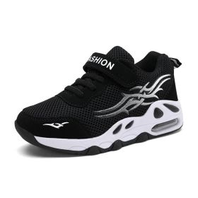 Kids Sneakers Boys Super Light Air Cushion Running Shoes Casual Outdoor Breathable Anti-slippery Sports Shoes Soft Jogging Flats (Color: Black white 2007, size: 5.5)