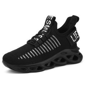 Big Children Shoes Boys Breathable Sneakers Kids Outdoor Sport Running Shoes Hollow Sole Tenis Infantil Basket Footwear Summer (Color: black kids sneakers, size: 29)