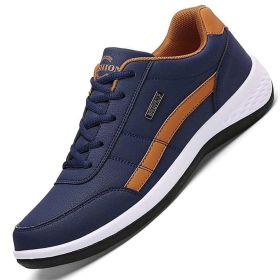 Men Casual Breathable Sneakers (Color: Blue, size: 9)