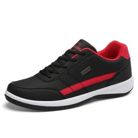 Men Casual Breathable Sneakers (Color: Black, size: 9)